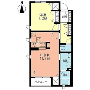 クレストコートA【2階】の間取り