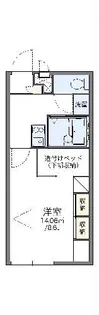 レオパレスカルティエ【1階】の間取り