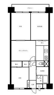 石神井公園スカイハイツ【4階】の間取り
