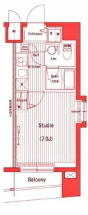 ガーラ・グランディ横濱桜木町【8階】の間取り