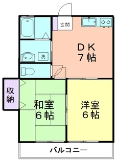 グリーンフィールド【2階】の間取り