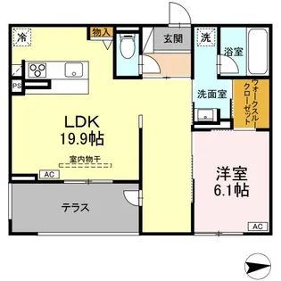 グランフィオーレ【3階】の間取り