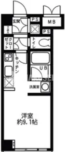 カスタリア尾山台【1階】の間取り