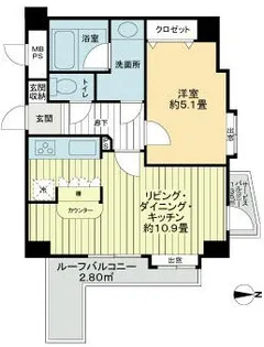 ライオンズマンション町屋第3【6階】の間取り