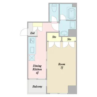 ザ・ビィーンズビル【5階】の間取り