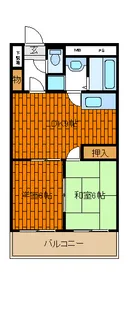 プリメーラ田中【1階】の間取り