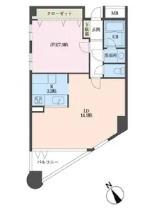 代々木上原128【1階】の間取り