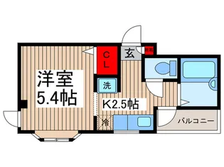 ランドツインビルB棟【2階】の間取り