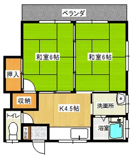 小深荘【2階】の間取り