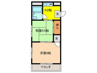 福田ビル【5階】の間取り