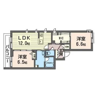 ヒューゲルハイム【2階】の間取り
