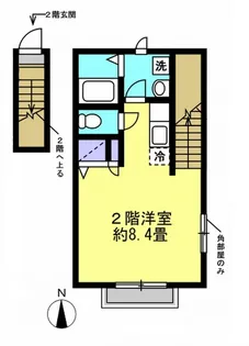 マーベラスコート【2階】の間取り