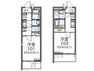レオネクスト南品川ハイツII【1階】の間取り