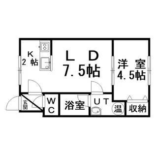 トラストドリームII【2階】の間取り
