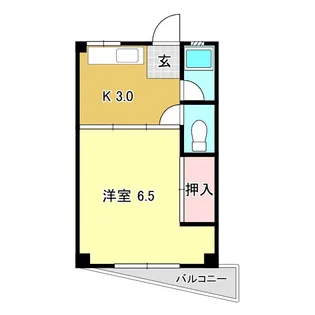 北本町ハイツ【3階】の間取り
