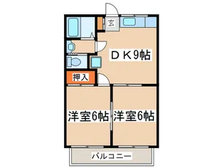 フジハイム【1階】の間取り