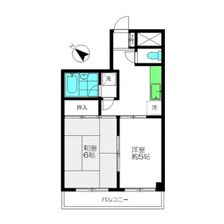 コーポハラブン【3階】の間取り