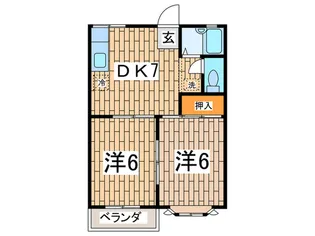 グリ-ンハウス キムラ【1階】の間取り