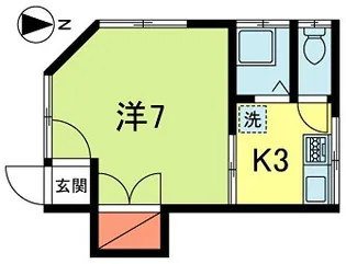 尾崎荘【1階】の間取り