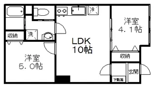 サイトウビル【1階】の間取り