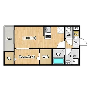 ジーメゾン越谷下間久里【1階】の間取り