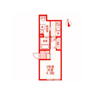 ソレイユハイム鷹取【2階】の間取り