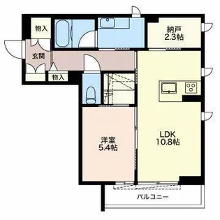 ベレオペリファニア【1階】の間取り