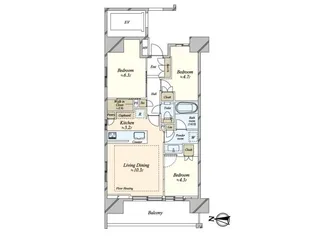 パークホームズ錦糸町 ザ レジデンス【2階】の間取り