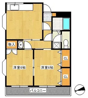 ロングエイトII【4階】の間取り