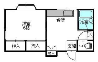コーポ新橋【1階】の間取り