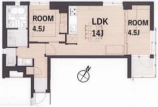 グリーンテラス本駒込【2階】の間取り