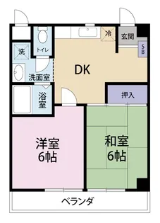 ミユキハイツ【1階】の間取り