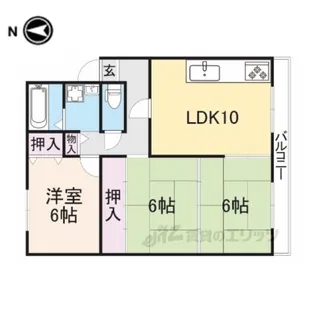 フクイマンション【1階】の間取り