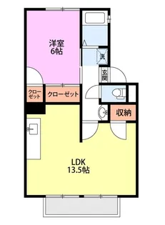 クオリティ加賀AB【2階】の間取り