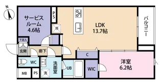 SPコート興野【4階】の間取り