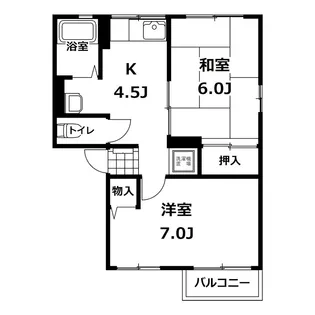シティハイム清水B棟【2階】の間取り