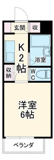 サザレビル【6階】の間取り