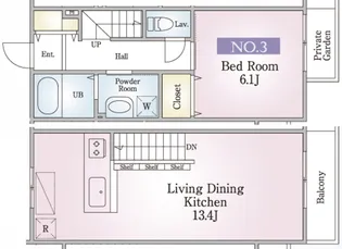 カーサフェリシア【1階】の間取り