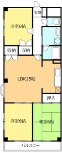 グランディール【3階】の間取り