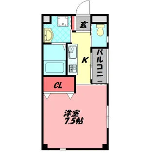 エスケーコーポラス【2階】の間取り