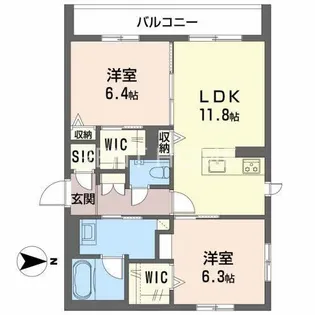 Arrebol【3階】の間取り