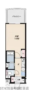 Luxe大阪城南【12階】の間取り