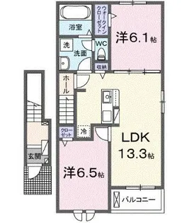 カペラ コート【2階】の間取り