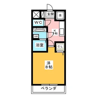 山清ビル【4階】の間取り