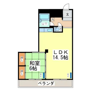 コーポ加賀【2階】の間取り