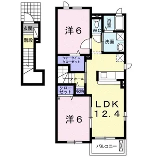 モデルノ ブローテ C【2階】の間取り