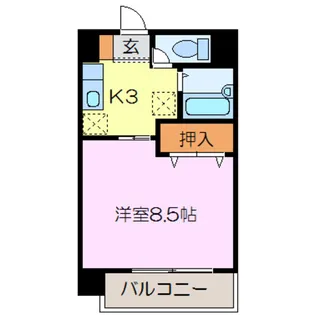 グラスポート【2階】の間取り