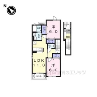 アルメールC【2階】の間取り