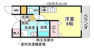 ミール豊中【3階】の間取り