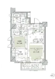 ピアース神楽坂テラス【2階】の間取り